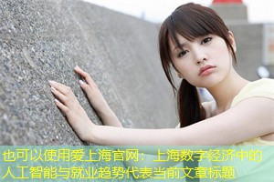 上海数字经济中的人工智能与就业趋势